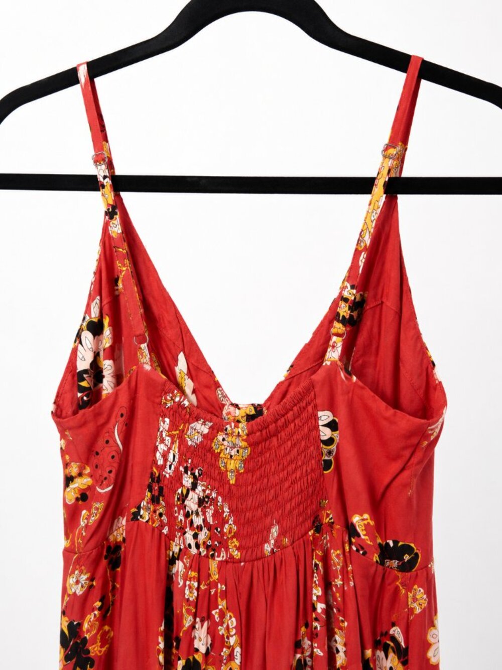 Jams World Red Floral Wide Leg Jumpsuit Size Small - Picture 3 of 6